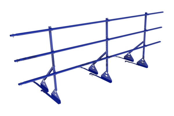 Ограждение кровельное для натуральной черепицы Roofsystems Prestige натур, H=900 мм RAL 5005, L=3000 мм