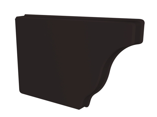 Заглушка левая Vortex Lite Matt, Ø 130 мм, RAL 9005