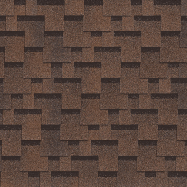 Битумная черепица Shinglas, Фокстрот цвет: кедр, 3 м² / уп.