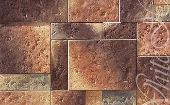 Фасадная плитка White Hills Бремар под Травертин, цвет: 485-40 / коричневый