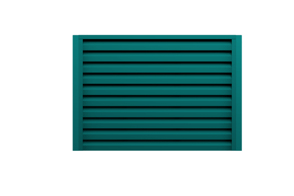 Ламель для забора жалюзи, Milan, с пленкой 0.45 мм, PE, RAL 5021