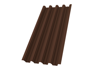 Профилированный лист GL H75 R, 0.7 мм, PE, RAL 8017