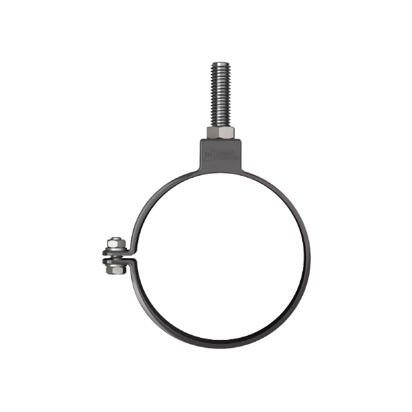 Хомут трубы, Технониколь пвх, стандарт Ø82 мм, цвет: черный