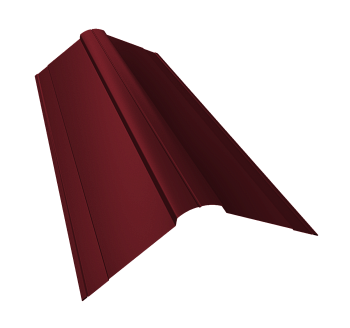 GL Планка конька фигурного, 150х150 мм 0.4 мм, PE, RAL 3005, L=3000 мм