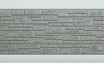 Панель FCS Simple под Камень, 15 мм, 360х1480 мм цвет: AA1112 серый