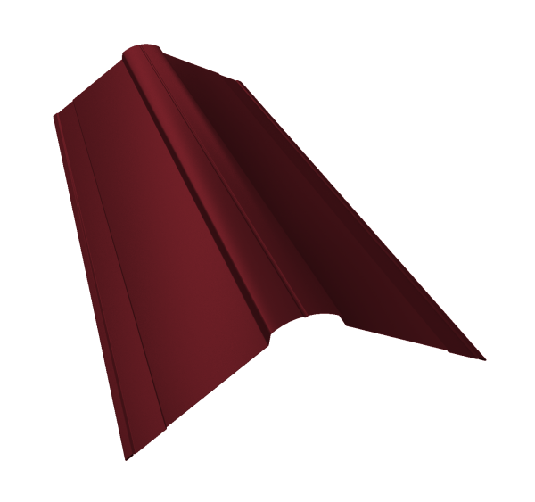 GL Планка конька фигурного, 150х150 мм 0.4 мм, PE, RAL 3005, L=3000 мм