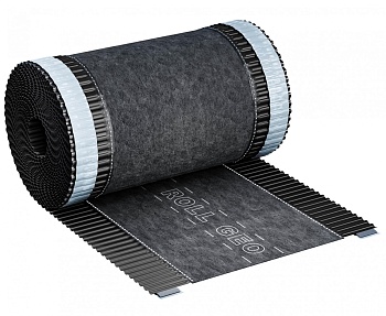 Аэроэлемент конька-хребта Eurovent ROLL GEO, 180х5000 мм, RAL 9005