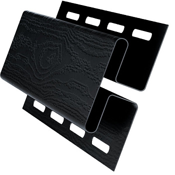 H-профиль пвх, Grand Line, L=3000 мм серия Acryl, цвет: черный