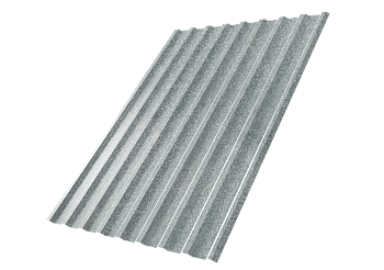 Профилированный лист GL C20 R, 0.5 мм, Zn, zinc