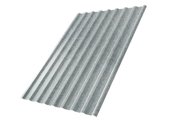 Профилированный лист GL C20 R, 0.45 мм, Zn, zinc