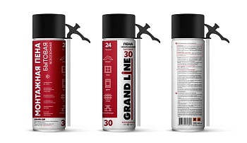 Пена монтажная Grand Line 30 всесезонная, 500 мл