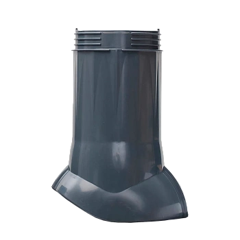 Вентиляционный выход неизолированный Gervent Static 160 мм серый графит