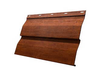 Металический сайдинг Grand Line, корабельная доска 0.45 мм, Print Premium, Golden Wood Fresh TwinColor