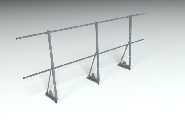 Ограждение кровельное, универсальное Roofsystems Econom Smart, H=1200 мм RAL 7024, L=3000 мм