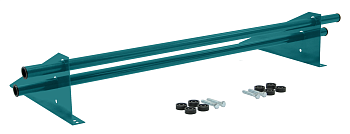 Снегозадержатель трубчатый, универсальный Optima, L=1000 мм, 2 опоры, 2 трубы, круг Ø25 мм RAL 5021