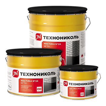 Мастика гидроизоляционная Технониколь №24 МГТН, ведро 10 кг