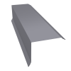GL Торцевая планка 80х100 мм, 0.5 мм, Satin, RAL 7004, L=2000 мм