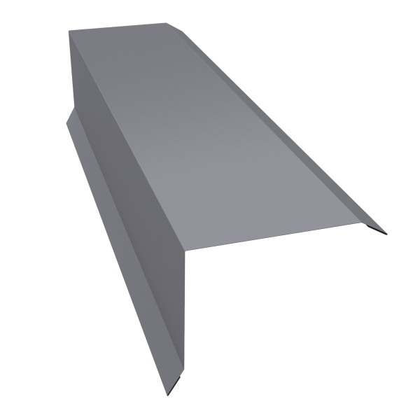 GL Торцевая планка, 80х100 мм 0.5 мм, Satin, RAL 7004, L=2000 мм