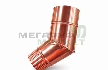 Колено трубы фальц, медное Ø 180 мм