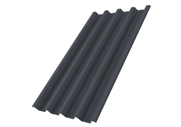 Профилированный лист GL H60 R, 0.5 мм, PurLite Matt, RAL 7024