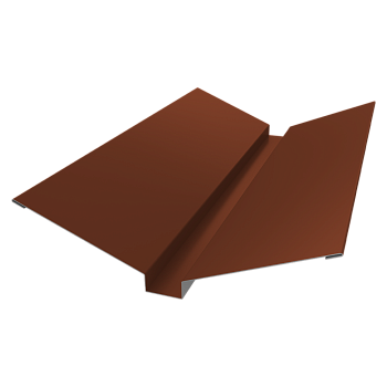 GL Планка ендовы верхней, 115х30х115 мм 0.5 мм, PurLite Matt, RAL 8004, L=3000 мм