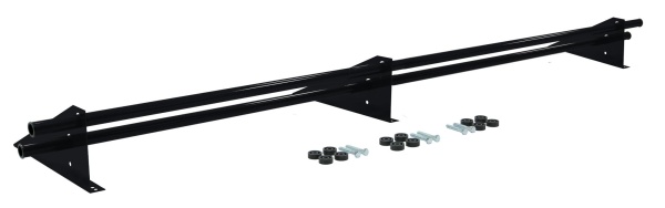 Снегозадержатель трубчатый, универсальный Optima, L=3000 мм, 3 опоры, 2 трубы, круг Ø25 мм RAL 9005