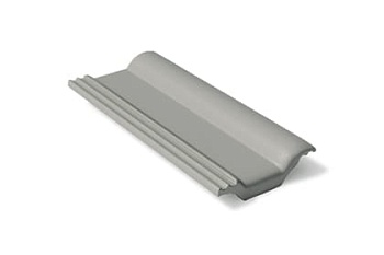 Половинчатая черепица Braas Франкфурт 420х180 мм, цвет: серый