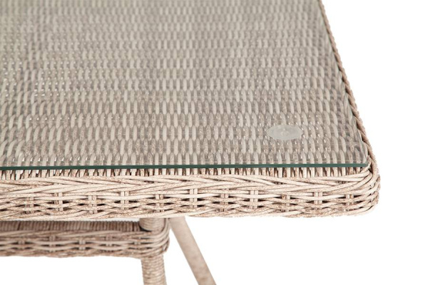 Стол плетеный из искусственного ротанга, Айриш цвет: бежевый