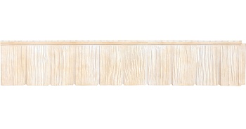 Фасадная панель Я фасад, Сибирская дранка 1631 х 257 мм Classic, цвет: слоновая кость