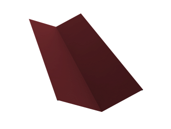 GL Планка ендовы верхней, 145х145 мм 0.7 мм, PE, RAL 3005, L=2000 мм