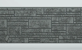 Панель FCS Simple под Камень, 15 мм, 360х1480 мм цвет: AA3113 графит