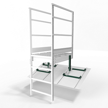Крепление пожарной площадки на фальц Roofsystems, 2 шт RAL 6005