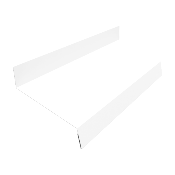 Отлив простой GL, 50 мм 0.45 мм, Drap TX, RAL 9003, L= 3000 мм