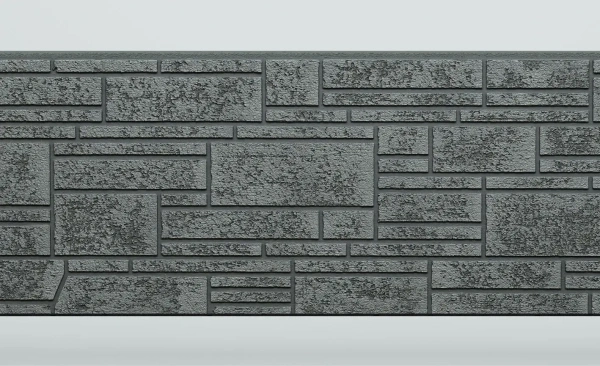 Панель FCS Simple под Камень, 15 мм, 360х1480 мм цвет: AA3113 графит