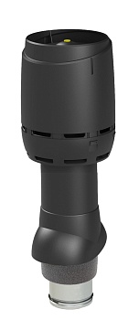 FLOW-вентиляционный выход Vilpe, 125/ ИЗ/ 500 мм черный