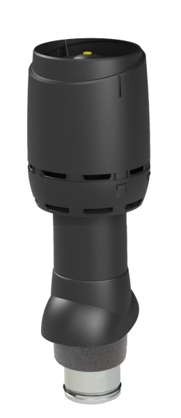 FLOW-вентиляционный выход Vilpe, 125/ ИЗ/ 500 мм черный