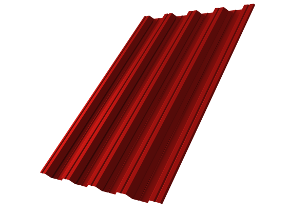 Профилированный лист GL НC44 R, 0.5 мм, Satin, RAL 3011