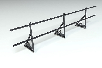 Ограждение кровельное, универсальное Roofsystems Prestige Next, H=600 мм RAL 9005, L=3000 мм