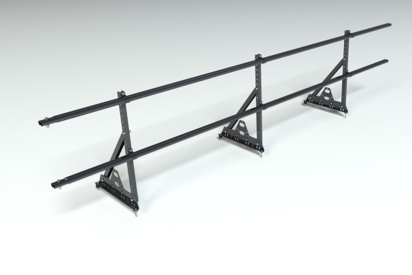 Ограждение кровельное, универсальное Roofsystems Prestige Next, H=600 мм RAL 9005, L=3000 мм