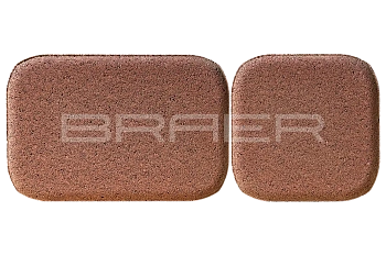 Тротуарная плитка Braer Классико Дуо 40 мм 115х115, 172х115 мм, цвет: винный