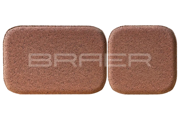 Тротуарная плитка Braer Классико Дуо 40 мм 115х115, 172х115 мм, цвет: винный