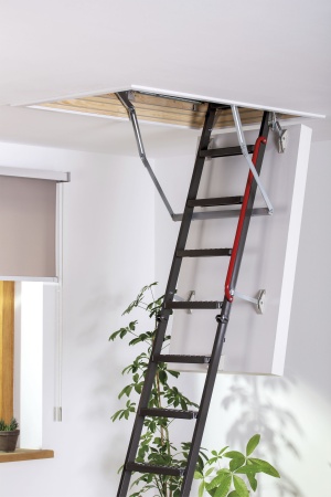 Металлическая чердачная лестница Fakro Металл, LME, 70x140х280 см