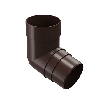 Колено трубы 72°, Docke Premium, Ø85 мм, цвет: шоколад