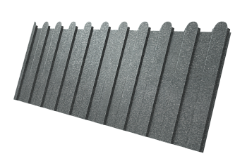 Профилированный лист GL C 8 A, фигурный, 0.5 мм, Zn, zinc