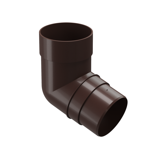 Колено трубы 72°, Docke Premium, Ø85 мм, цвет: шоколад