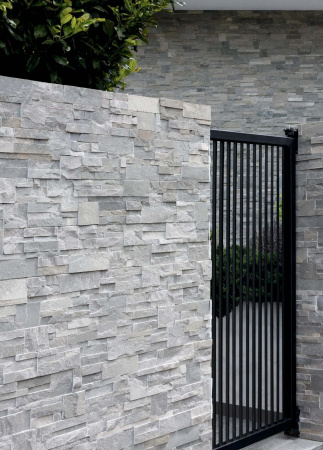 Сланец, 3D панель из камня, 600х150 мм, Classic Grey Slate, 8 шт/уп