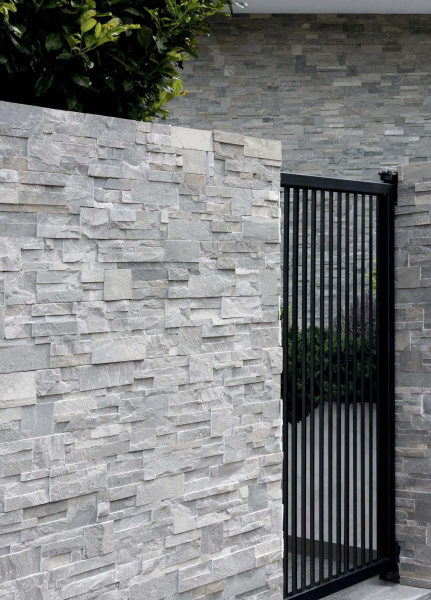 Сланец, 3D панель из камня, 600х150 мм, Classic Grey Slate, 8 шт/уп