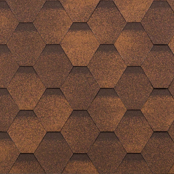 Битумная черепица Shinglas, Кадриль цвет: клен 3 м² / уп.