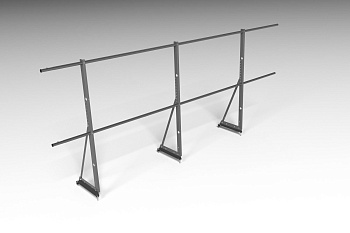 Ограждение кровельное, универсальное Roofsystems Econom, H=1200 мм RAL 7016, L=3000 мм