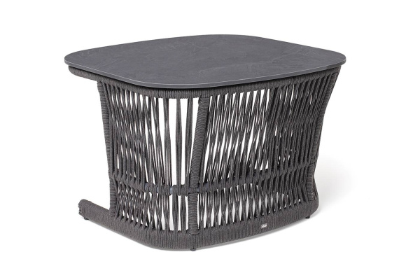 Столик журнальный из HPL, Лугано, 76х76 H55 см, цвет: серый гранит